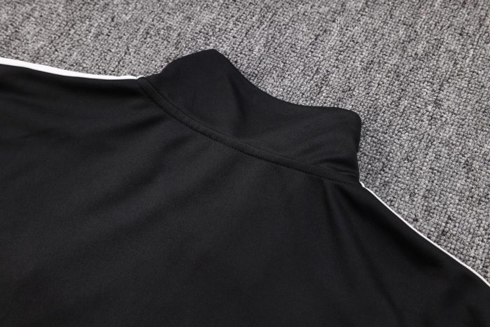 Germany 22/23 High Neck Black Long Zip Jacket - 图片 4