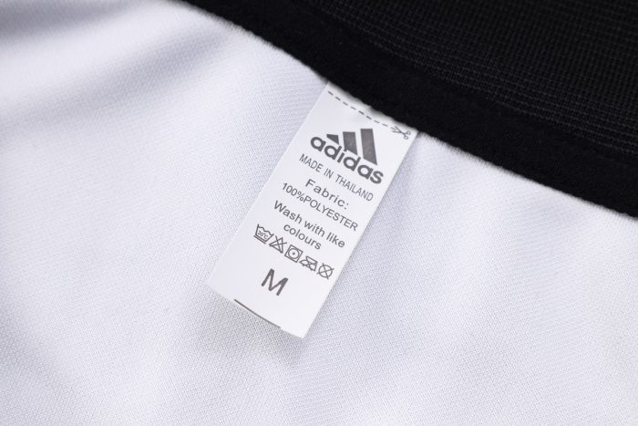 Germany 22/23 White Sleeves Black Long Zip Jacket - 图片 6