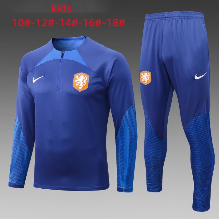 Netherlands 22/23 Half-Zip Jacket Kids - 图片 2