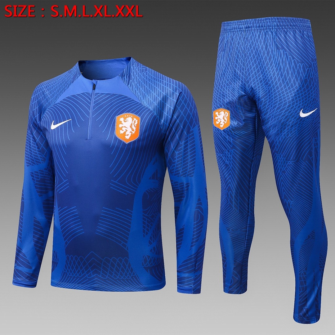 Netherlands 22/23 Half-Zip Jacket (Spray Ink)