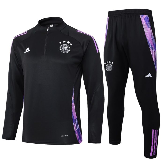 Germany 24-25 Black Half-Zip Jacket - 图片 8