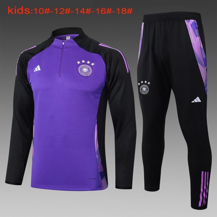 Germany 24/25 Purple Kids Training Jacket - 图片 2