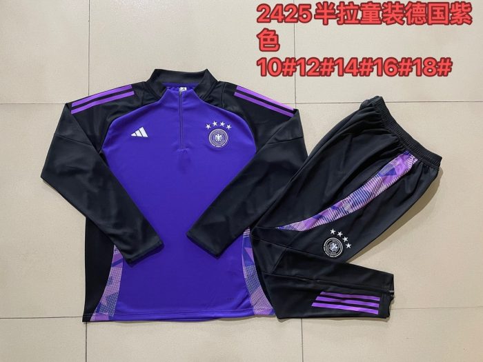 Germany 24/25 Purple Kids Training Jacket - 图片 4