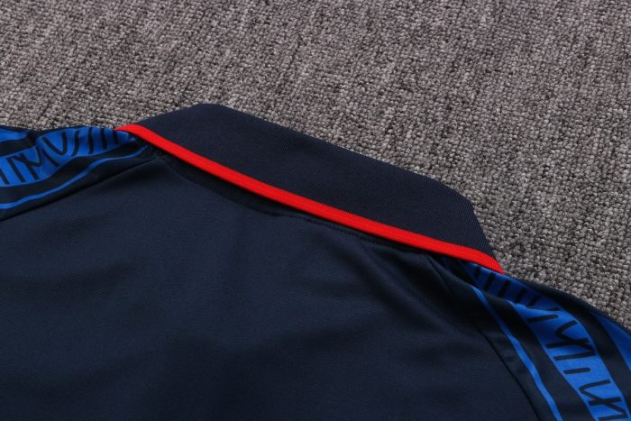 Netherlands 2022-2023 Polo Shirt Navy Blue - 图片 5