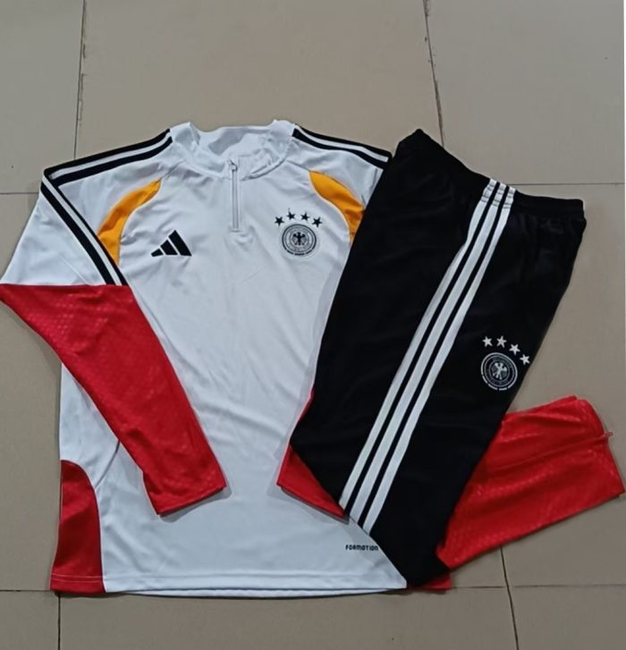Germany White Kids Semi-Zip Jacket - 图片 4