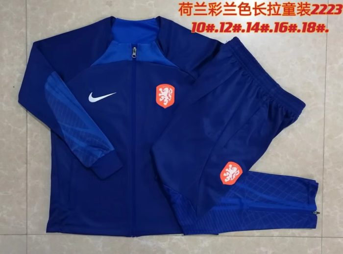 Netherlands 22/23 Children's Long Sleeve Jersey - 图片 3