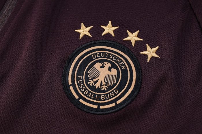 Germany 22/23 Half-Zip Jacket Dark Brown - 图片 6