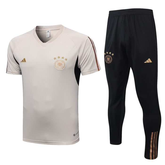 Germany 22-23 Light Gray Short Sleeve Training Suit - 图片 8