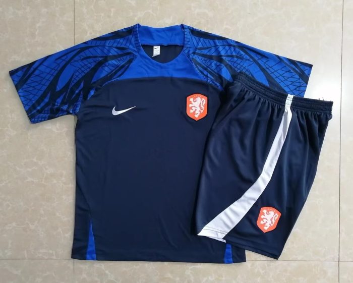Netherlands 22-23 Training Short Sleeve Set in Royal Blue (with 5-Point Shorts) - 图片 9