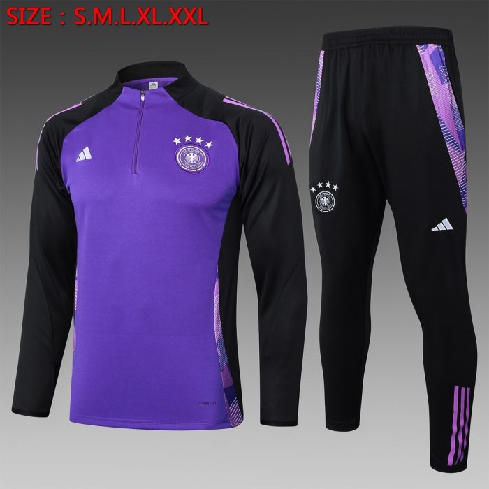Germany 24-25 Purple Half-Zip Jacket - 图片 7