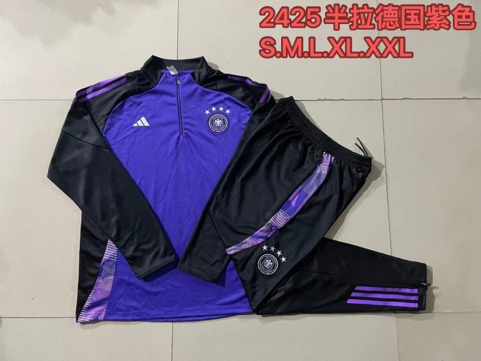 Germany 24-25 Purple Half-Zip Jacket - 图片 8