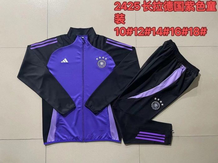 Germany 24-25 Purple Kids Training Suit - 图片 4