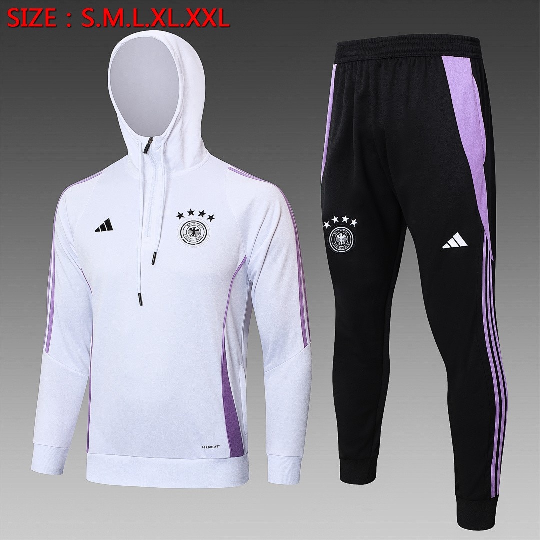 Germany 24/25 Half-Zip Jacket White
