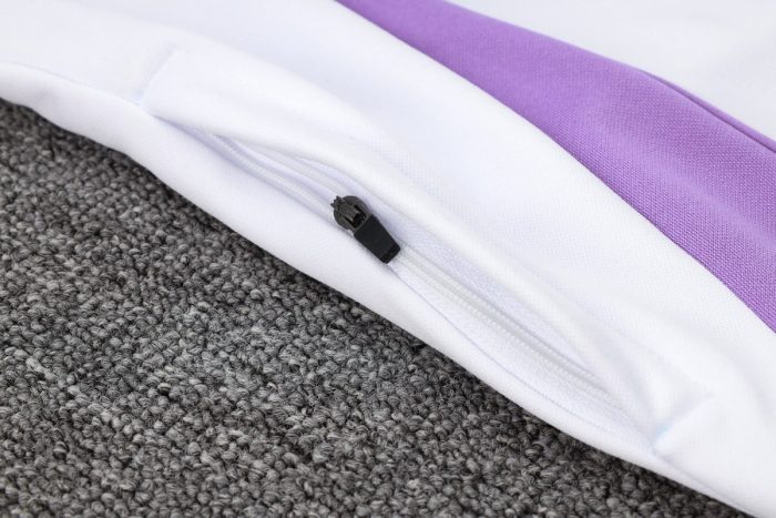 Germany 24/25 Half-Zip Jacket White - 图片 5