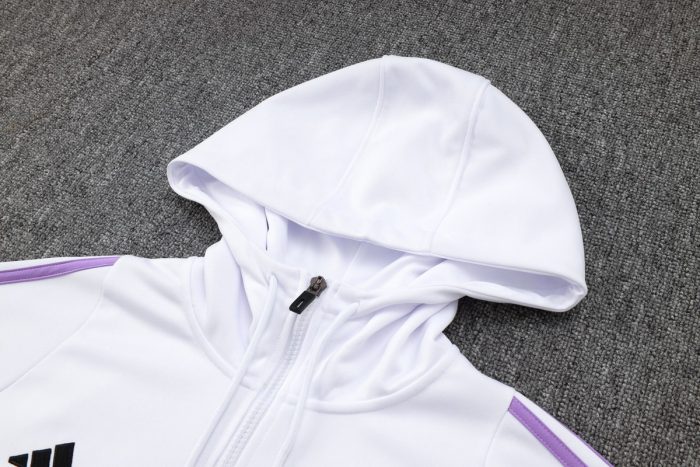 Germany 24/25 Half-Zip Jacket White - 图片 7