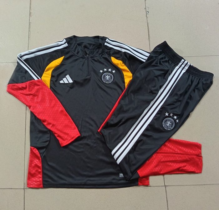 Germany Black Kids' Half-Zip Jacket - 图片 4