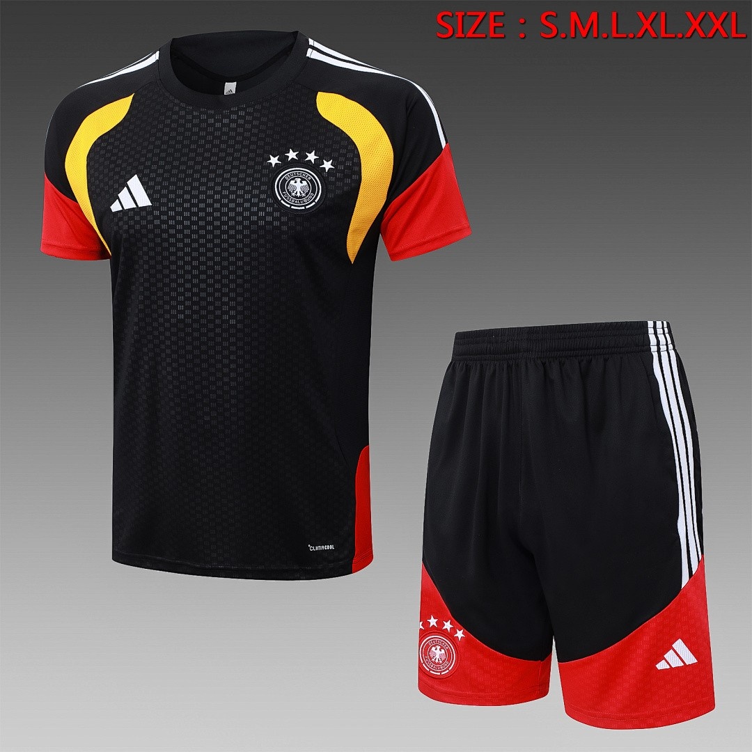 Germany 26/27 Black Short Sleeve Training Shirt