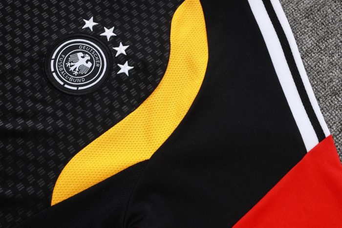 Germany 26/27 Black Short Sleeve Training Shirt - 图片 5