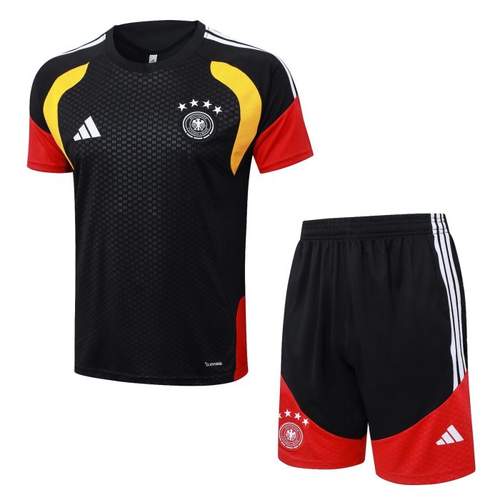 Germany 26/27 Black Short Sleeve Training Shirt - 图片 8