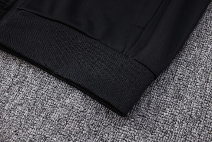 Germany 22/23 High Neck Black Long Zip Jacket - 图片 3