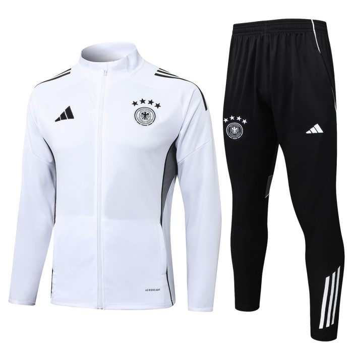 Germany White Long Zipper Jacket - 图片 8