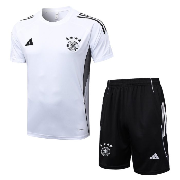 Germany White Short Sleeve Training Suit - 图片 6