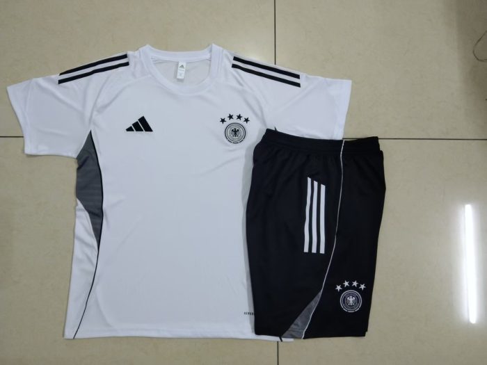 Germany White Short Sleeve Training Suit - 图片 7