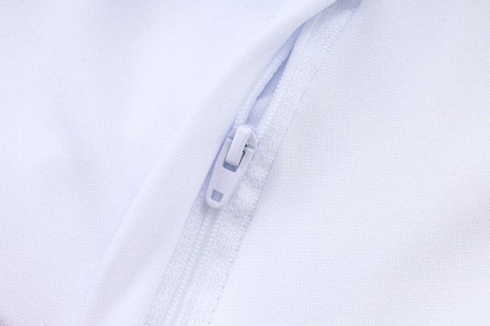 Germany White Long Zipper Jacket - 图片 4
