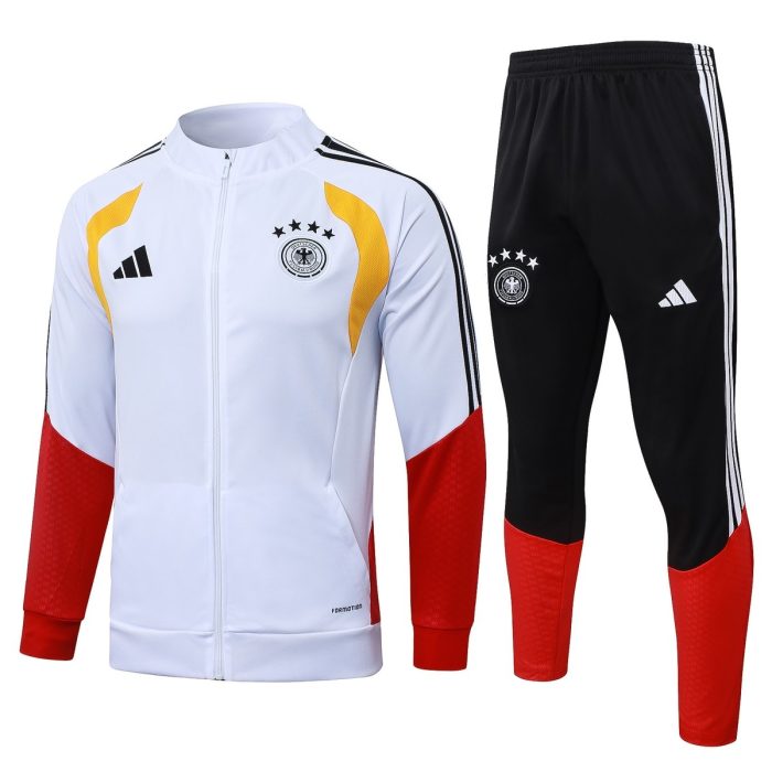 Germany White Long Zipper Jacket - 图片 8