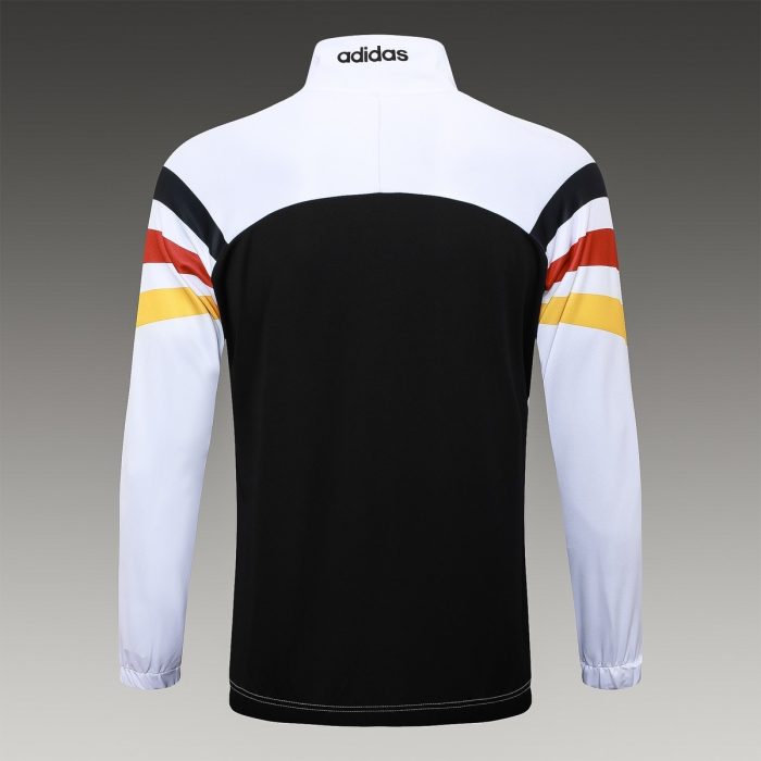 Germany 24/25 Long Zip Jacket White with Red Yellow Black Shoulder - 图片 8