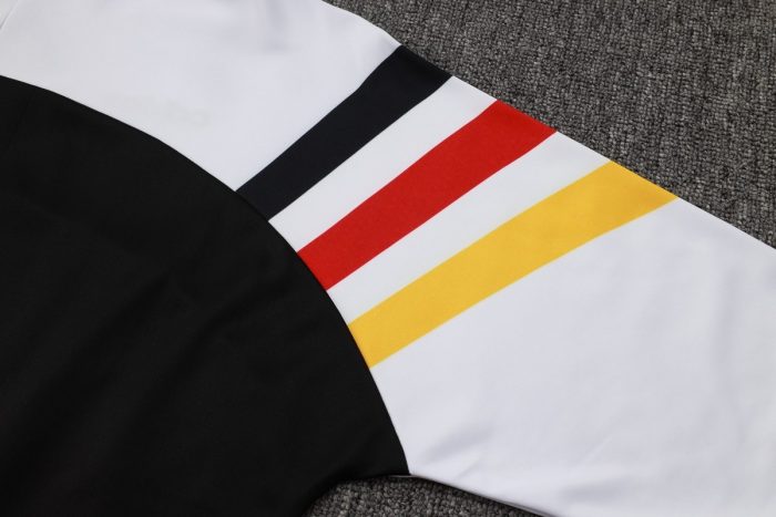 Germany 24-25 Half-Zip Jacket White with Red Yellow Black Sleeves - 图片 5