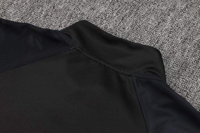 Germany 24-25 Half-Zip Jacket Black with Red Yellow Sleeves - 图片 3