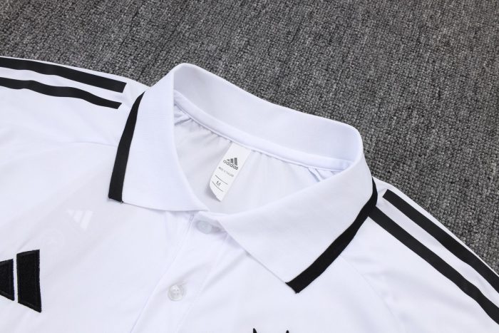 Germany 2025/26 White Polo (Four-Star Badge) - 图片 6