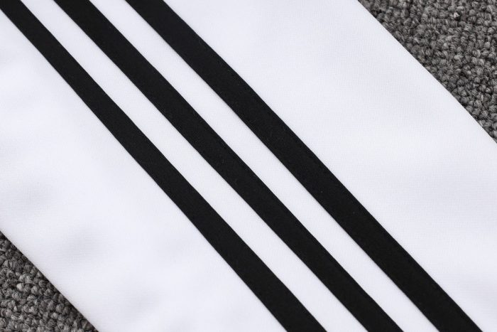 Germany 24/25 Long Zip Jacket White Black Trim - 图片 5
