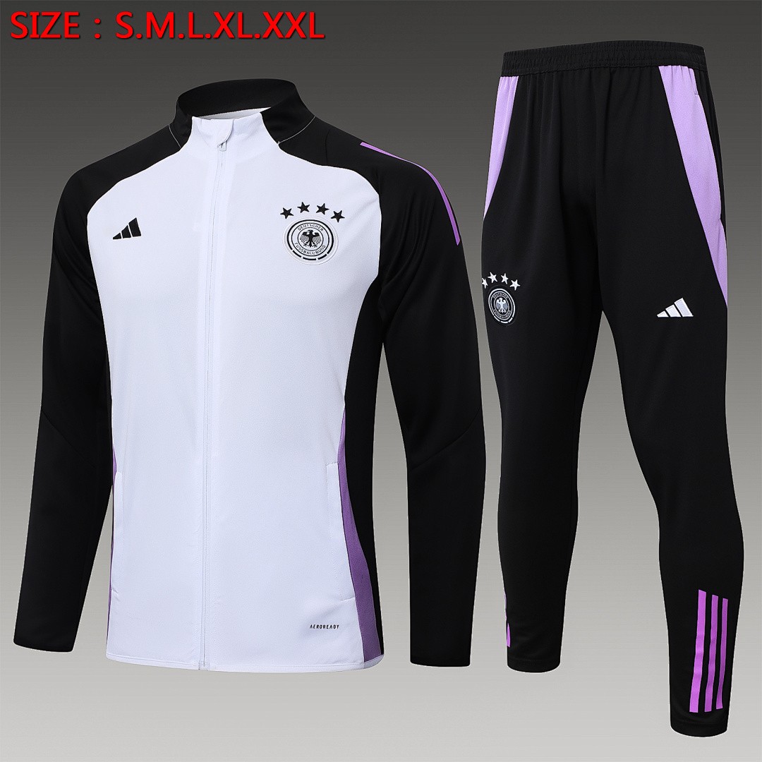 Germany 24-25 Long Sleeve White with Black Sleeves