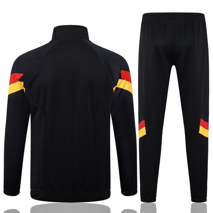 Germany Black Long Sleeve Training Suit with Red Yellow Sleeves - 图片 7