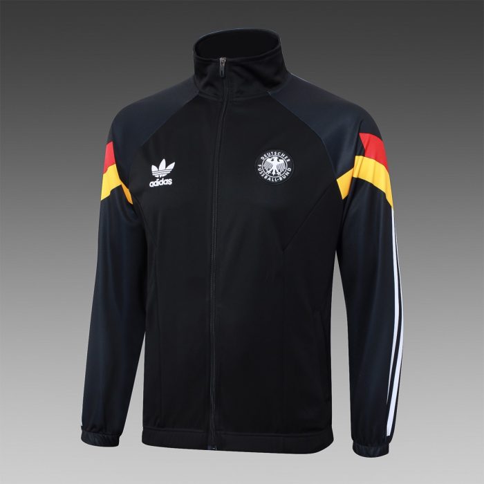 Germany Black Long Sleeve Training Suit with Red Yellow Sleeves - 图片 8