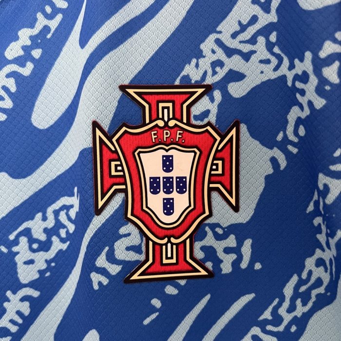 2024 Portugal Goalkeeper Blue Jersey - 图片 4