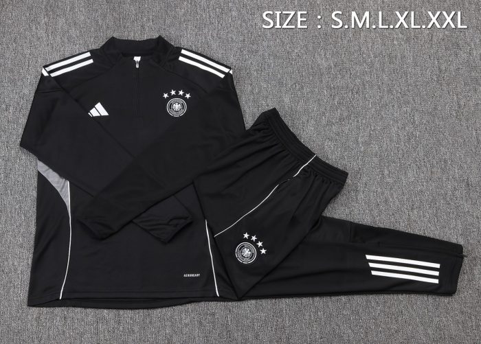Germany 25/26 Black Half-Zip Jacket - 图片 2