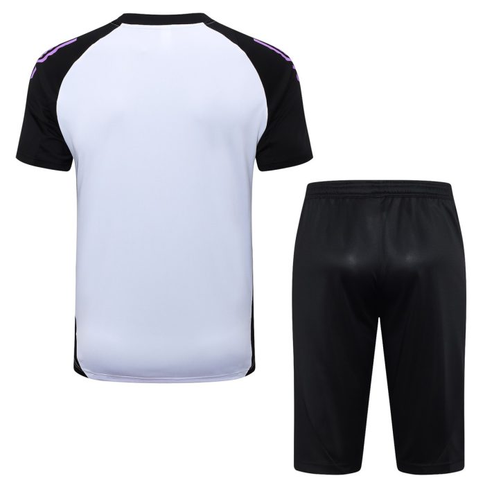 Germany 24-25 White Short Sleeve Training Set with 3/4 Pants - 图片 6