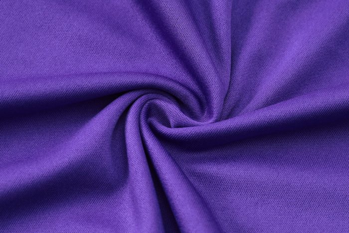 Germany 24-25 Purple Short Sleeve Training Set with 3/4 Pants - 图片 5
