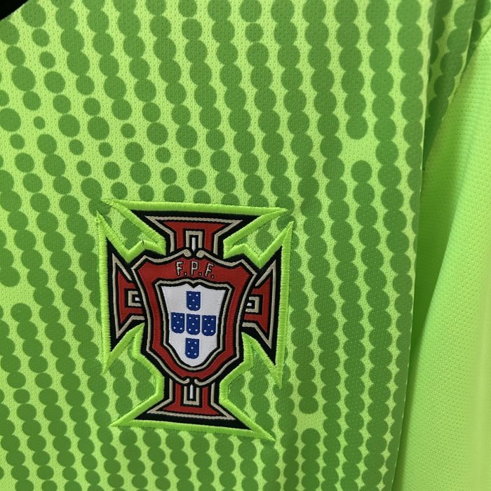 2025 Portugal Goalkeeper Jersey Green - 图片 2