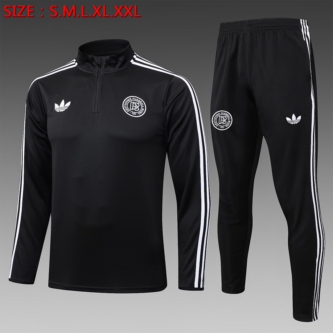 Germany 125th Anniversary Black Half-Zip Jacket (White Trim)