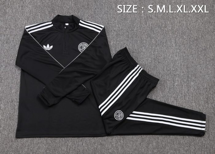 Germany 125th Anniversary Black Half-Zip Jacket (White Trim) - 图片 2