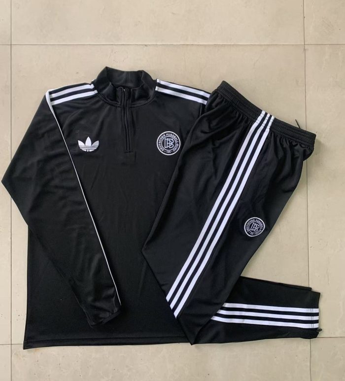 Germany 125th Anniversary Edition Black Half-Zip Jacket (White Trim) Kids - 图片 4