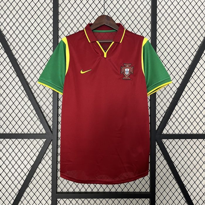 Portugal 1998 Home Retro Jersey - 图片 3