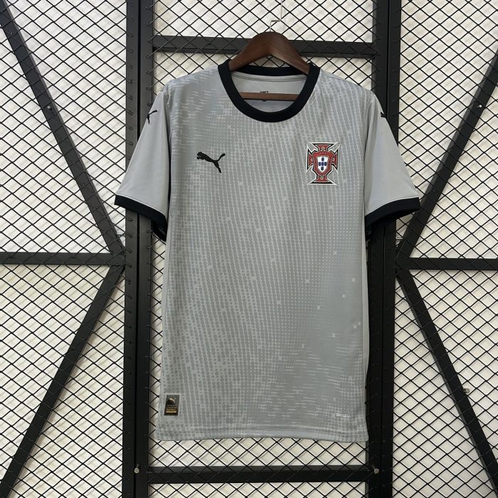 2025 Portugal Goalkeeper Jersey Grey - 图片 2
