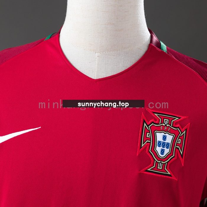 Portugal 2016 Home Retro Jersey - 图片 6