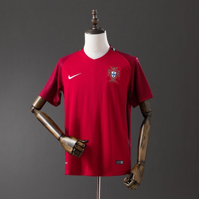 Portugal 2016 Home Retro Jersey - 图片 8