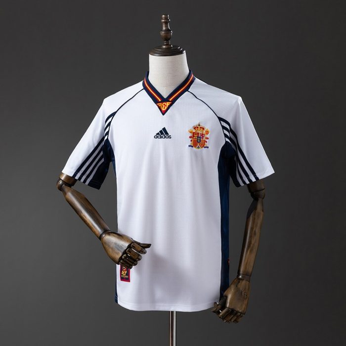 1998 Spain Away Retro Jersey - 图片 7